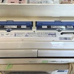 三菱ルーム＜動作・美品＞三菱ルームエアコン・霧ヶ峰ムーブアイ 10畳用(100V) ピュアホワイトムーブアイ コンパクト 掃除機能 人感センサー の画像