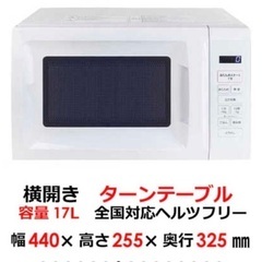 電子レンジ(ターンテーブル)