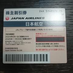 JAL株主優待券です