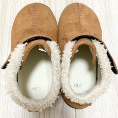 15.0 ブーツ　ウインター　秋冬　目立つ汚れなし　もこもこ付き　かわいいの画像