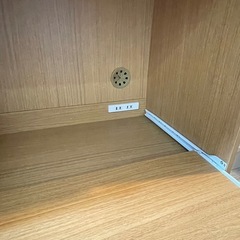 レンジ台 炊飯器ラック ブラウンの画像