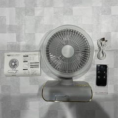 サーキュレーター 扇風機 5段階風量調節 上下左右首振り LED US充電 防災 ファン 卓上扇風機 静音 の画像