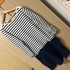 【差し上げます】ボーダーワンピース