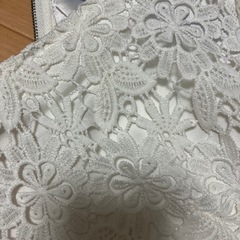 プロポーションボディドレッシング　レースワンピース　白の画像