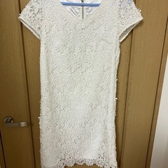 プロポーションボディドレッシング　レースワンピース　白