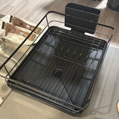 新品未使用未開封 水切りラック ブラックの画像