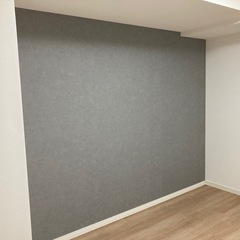 アクセントクロスの一面施工