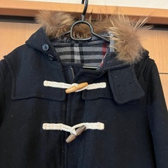 BOYCOTTダッフルコート ブラック フード付きの画像