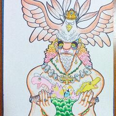 手描き作品   護り