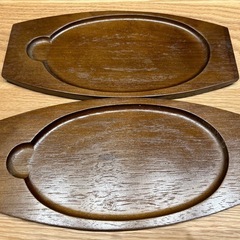【取引済】ステーキ皿　2枚セットの画像