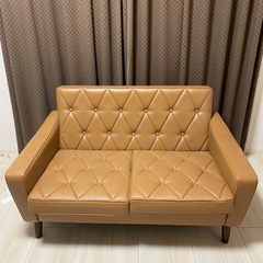 カリモク60 キャメル 2人掛けソファ