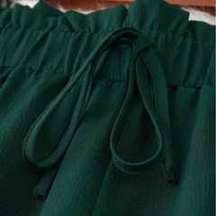 新品　ワイドパンツ　カジュアルパンツ　緑　XL〜2XL ゆったり　レディースの画像