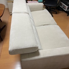 ３人掛けソファ　美品の画像
