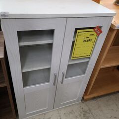 J9657　ミニ食器棚　収納棚　キャビネット　クリーニング済み【...