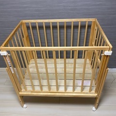 そいねーるミニ(マットレス付き)　ベビーベッドの画像