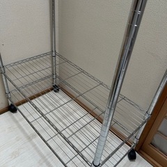 【お値下げ】メタルラック　スチールラック　ハンガー　ルミナス　の画像