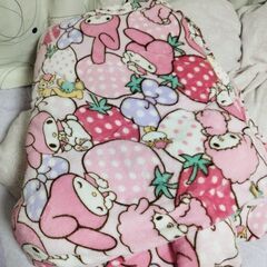 【シングルサイズ】マイメロ　中綿入りブランケット？布団？の画像