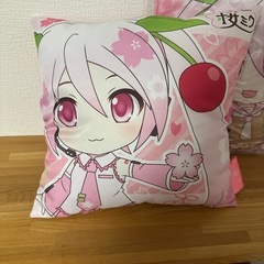 桜ミク　クッション　　新品未開封真空パックの画像