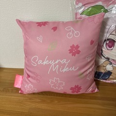 桜ミク　クッション　　新品未開封真空パックの画像