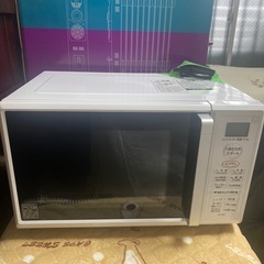 2020年製ホワイト電子レンジ フラットプレート