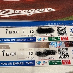 6月1日バンテリンドーム対巨人