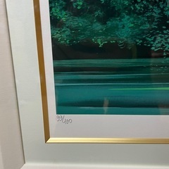 ミッシェル・バテュ「野生の楽園」99/100 シルクスクリーン 直筆サインの画像