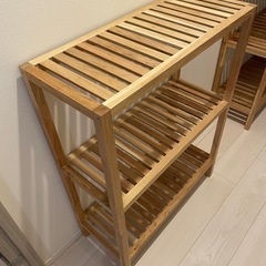 木製　3段ラック　1点目