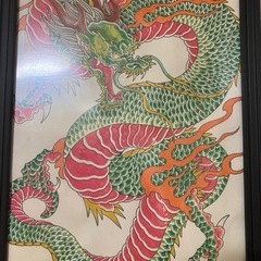 絵画 浮世絵 入れ墨 刺青 竜 龍 
タトゥー 