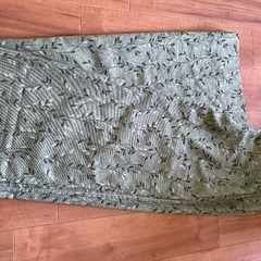 美品　カーテン　グリーン