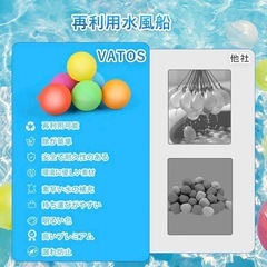 【未使用】割れない水風船 再利用可能 スプラッシュボール 18個セット カラフル 水遊びの画像