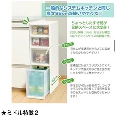 隙間収納 すきま収納  リセ スリムストッカー スリムラック 【...