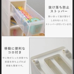 隙間収納 すきま収納  リセ スリムストッカー スリムラック 【送料無料】幅18cm 奥行40cm 高さ85cm S2M1L1段 S6段 M4段 S3M2段 引き出し 収納  スリムストレージ キッチン ストッカー コロ付き キッチン 洗面所 システムキッチン 日本製 JEJアステージ 隙間 プラスチック収納の画像
