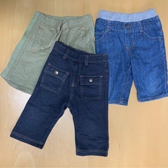 夏用ズボン３着まとめ売り　サイズ90cmの画像