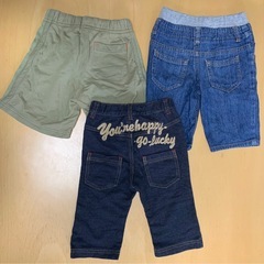 夏用ズボン３着まとめ売り　サイズ90cmの画像