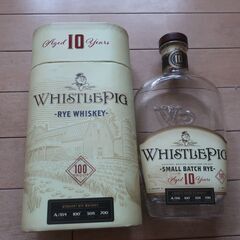 【空き瓶 シリーズ】 WHISTLEPIG 10年 ライウイスキ...