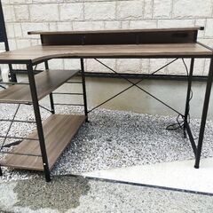 【美品・お届けも可能です】デスク L字型 120cm パソコンデ...