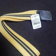 新品 ツーラインベルト ファッション センス 大人  ズボン  黄色　黒の画像