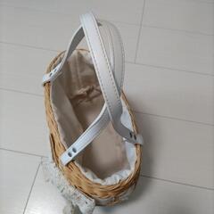 レディース♡かごバッグ　リボンの画像