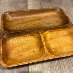 ハンドメイド木製プレート 木製食器の画像