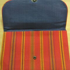 小物入れ　布製　朱（大）の画像