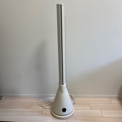 【ミルキーベージュ 】温風機能付きスリムタワーファン