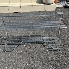 川口工器 コンロ 奥 ラック 2段の画像