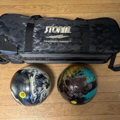 ボウリング　ボールキャリー&ボール2つセット