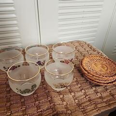 【お話し中】ガラスの湯呑み☆5客セット