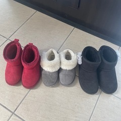 パンパンチュチュ　冬用　女の子向け　ブーツ　靴　2足セット