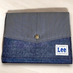 廃盤品＊Lee×犬印本舗　母子手帳ケース　デニムストライプ