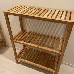 木製　3段ラック　2点目