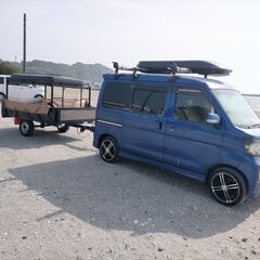 ★商談中　お手軽　軽カーゴトレーラー　牽引免許不要　車検付き！　値引き可！の画像