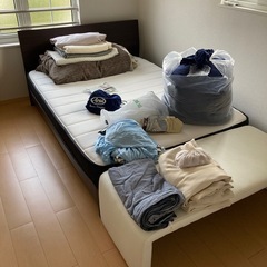 ダブルベッド＋マットレス 中古