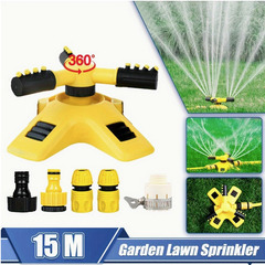 ☆★新品未使用★☆ 360°回転芝生スプリンクラー 自動庭園灌水...